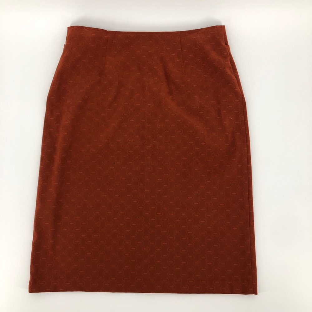 Vintage Courtenay Imitation Suede Pencil Skirt